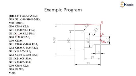 cnc part program for turning|cnc lathe bearing programming examples.